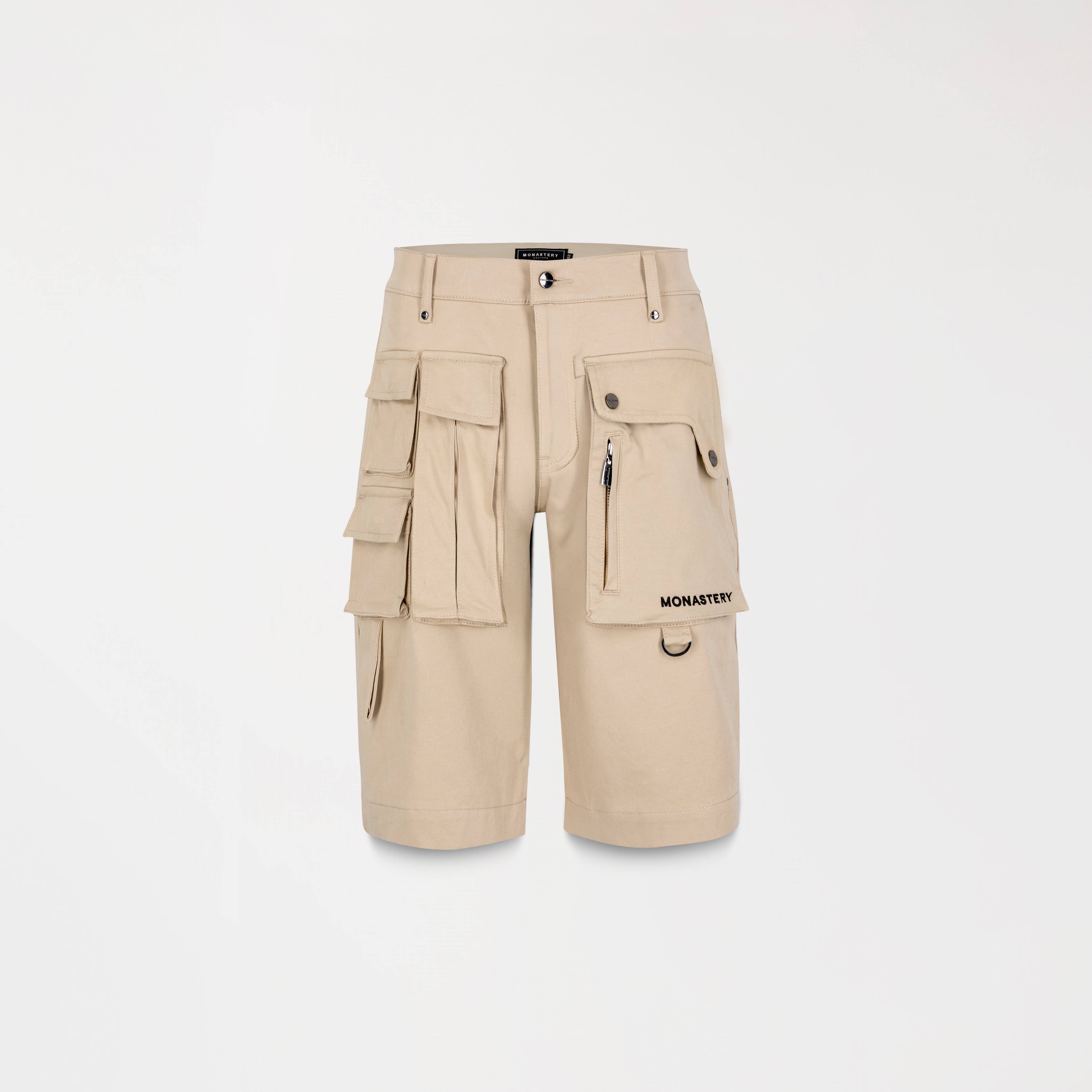 CARGO CORTO DUNCAN BEIGE FRENTE - MONASTERY