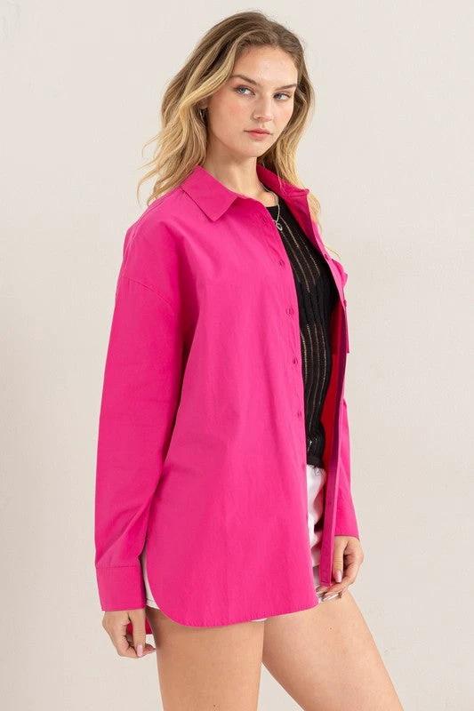 Camisa Hyfve Mangas Largas Lisa P/ Damas DZ24A285-1 by Hyfve