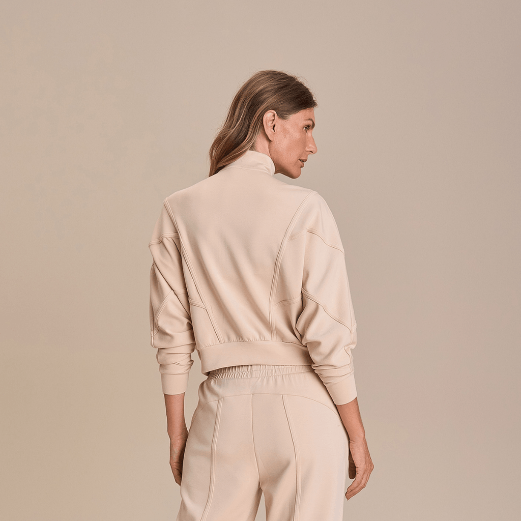 Modal Strips Sweatshirt Jacket