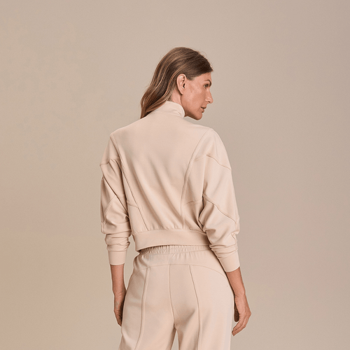 Modal Strips Sweatshirt Jacket