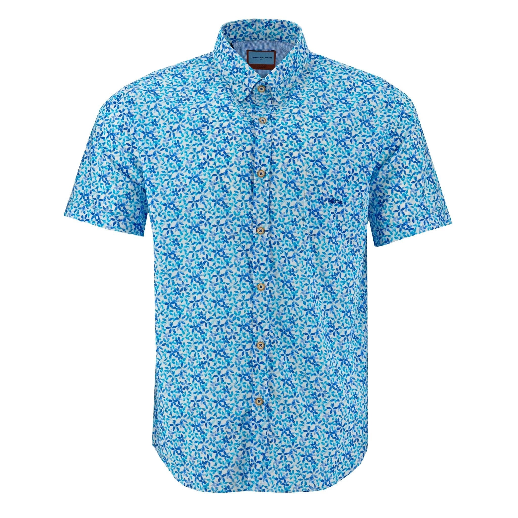 Camisa Dario Beltran Mangas Cortas Estampada Para Caballeros by Dario Beltran