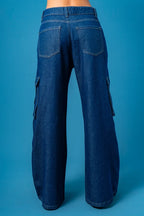 JEANS WIDE LEG CARGO R-F 7621.