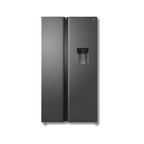Nevera Side by Side TCL P520SBC 18 Pies Cúbicos Inverter Dispensador de Agua Gris Oscuro
