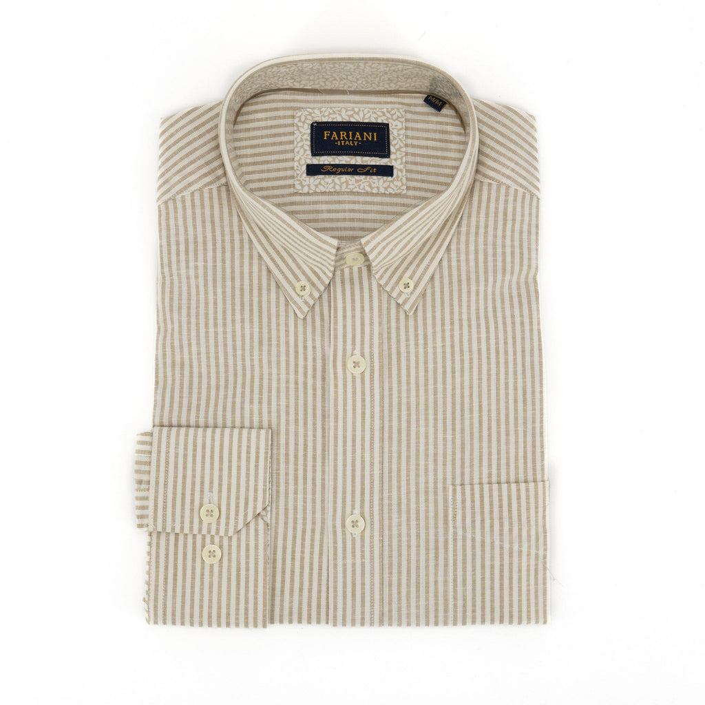 Camisa Fariani Mangas Largas Rayas P/ Caballeros by Fariani
