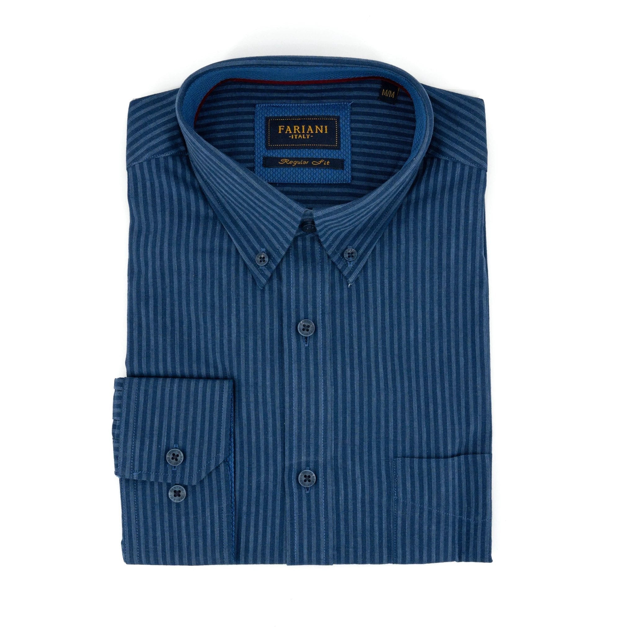 Camisa Fariani Mangas Largas Rayas P/ Caballeros by Fariani
