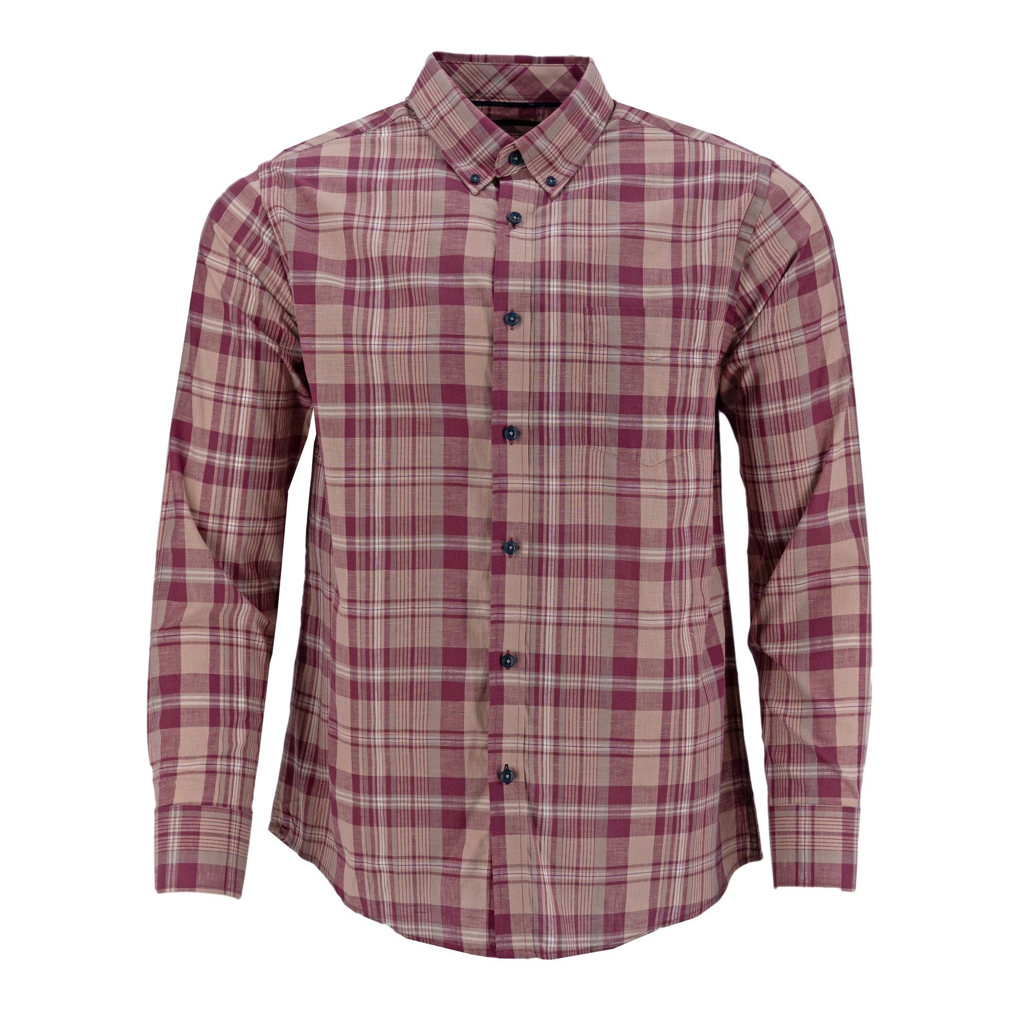 Camisa Fariani Mangas Largas Cuadros Para Caballeros by Fariani