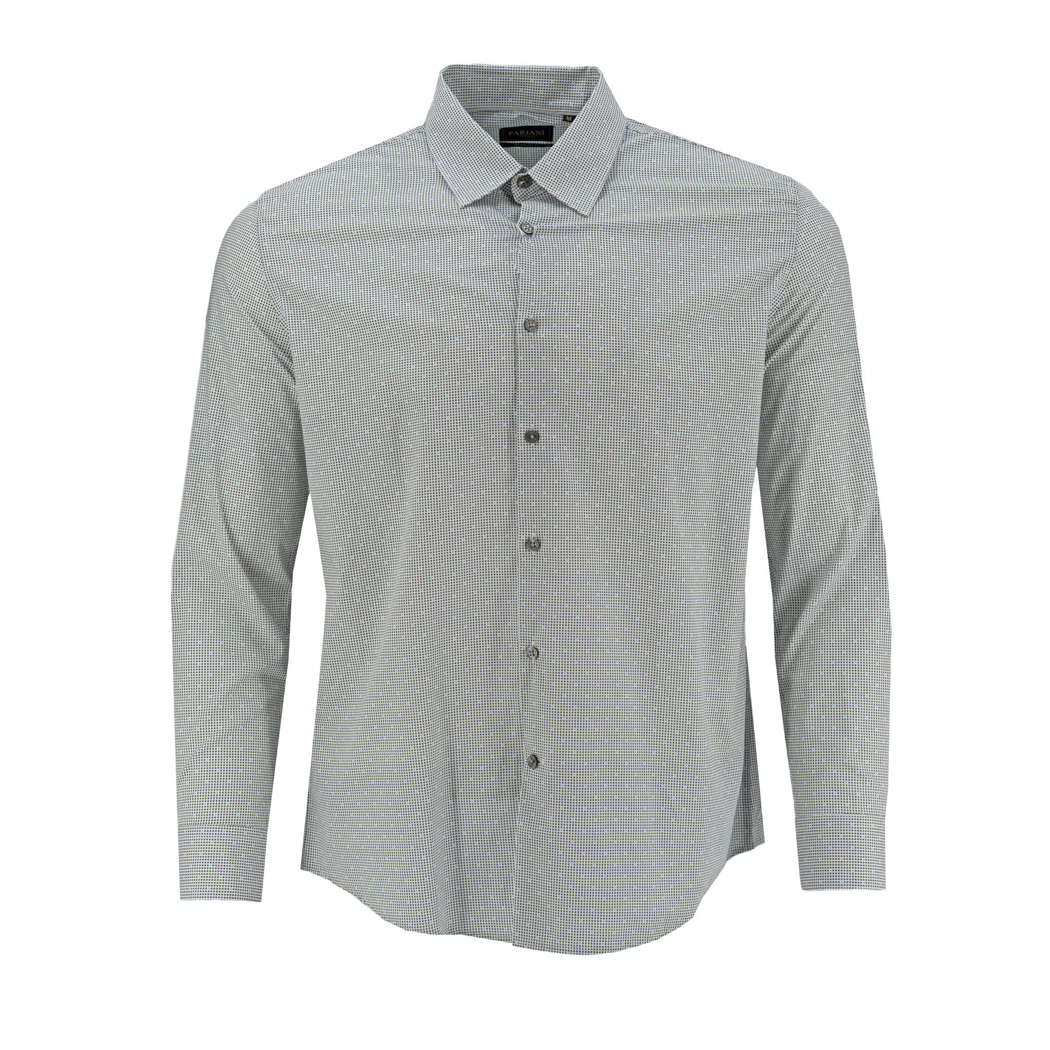 Camisa Fariani Mangas Largas Estampada Para Caballeros by Fariani
