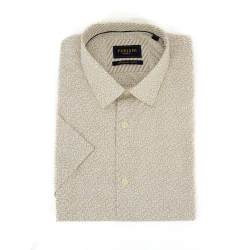 Camisa Fariani Mangas Cortas Estampada P/ Caballeros by Fariani