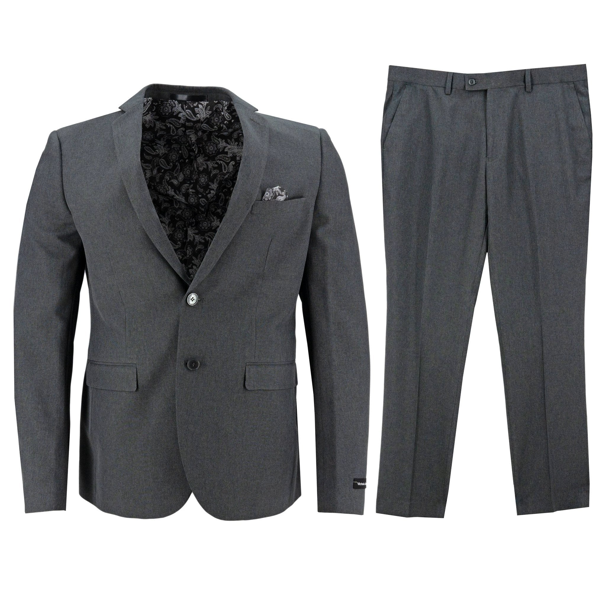 Traje Victorio Couture 2 Botones Liso Para Caballeros by Victorio Couture