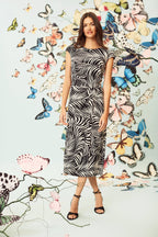 Vestido Maggy London Mangas Cortas Estampado Para Damas by Maggy London
