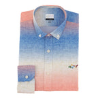 Camisa Greg Norman Mangas Largas Rayas P/ Caballeros GNA23WVN014-BL- by Greg Norman