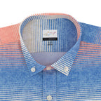 Camisa Greg Norman Mangas Largas Rayas P/ Caballeros GNA23WVN014-BL- by Greg Norman