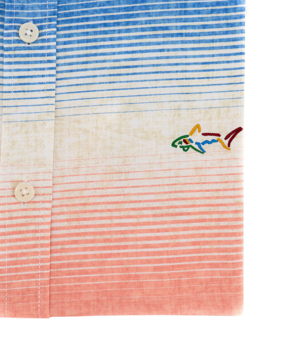 Camisa Greg Norman Mangas Largas Rayas P/ Caballeros GNA23WVN014-BL- by Greg Norman