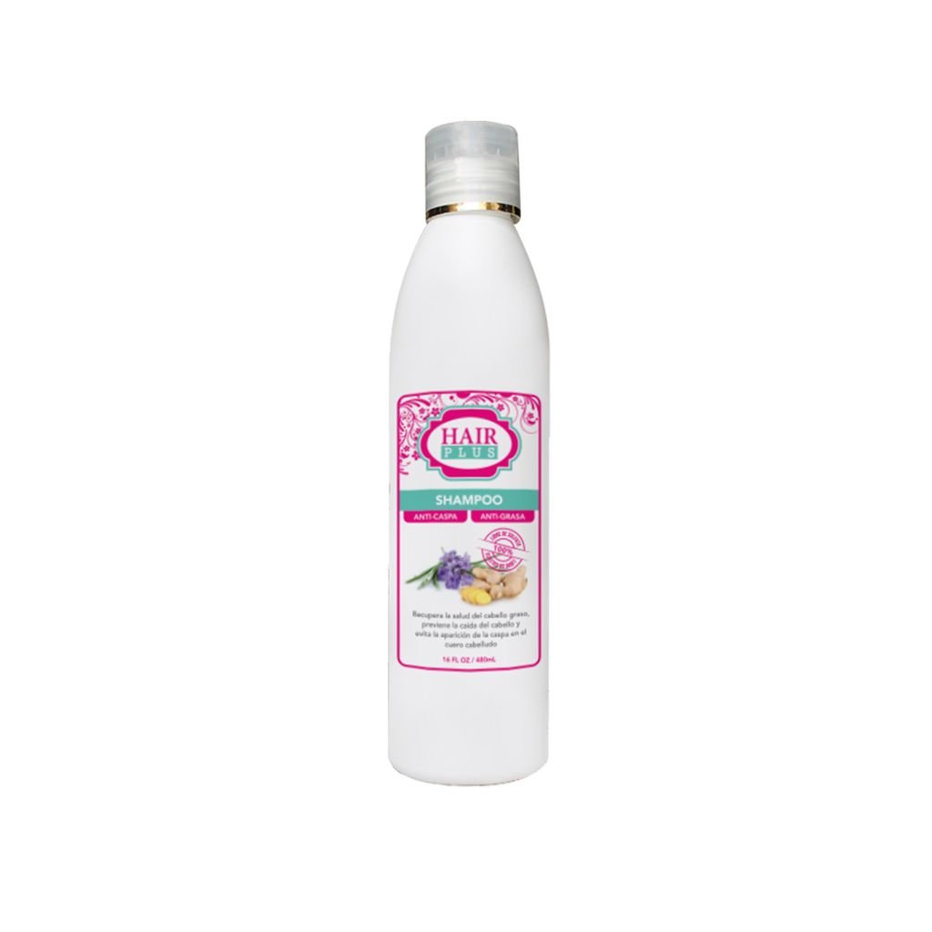 HAIR PLUS SHAMPOO ANTI-CASPA Y GRASA 16OZ