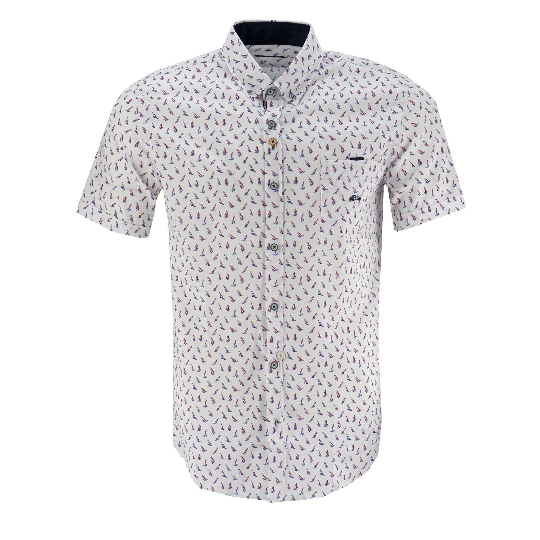 Camisa Dario Beltran Mangas Cortas Estampada Para Caballeros by Dario Beltran