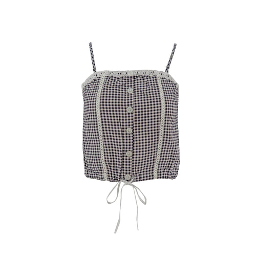 Blusa Madden Girl Tiros Cuadros para Damas