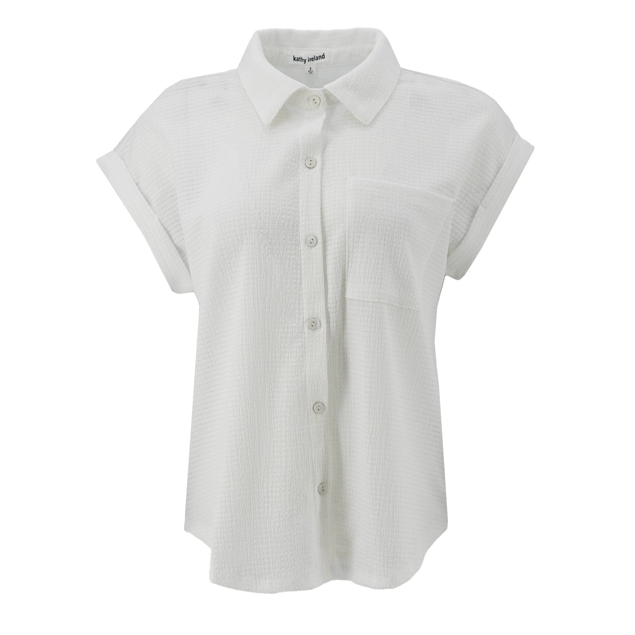 Blusa Kathy Ireland Mangas Cortas Lisa Para Damas by Kathy Ireland