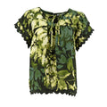 Blusa Kathy Ireland Mangas Cortas Estampada Para Damas by Kathy Ireland