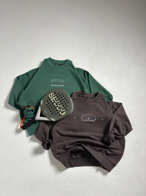 Off Court Crewneck Black Coffee