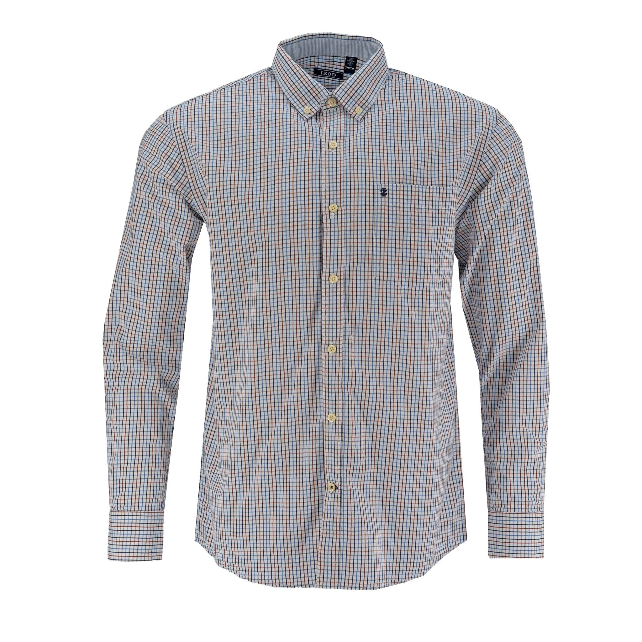 Camisa Izod Mangas Largas Cuadros Para Caballeros by Izod