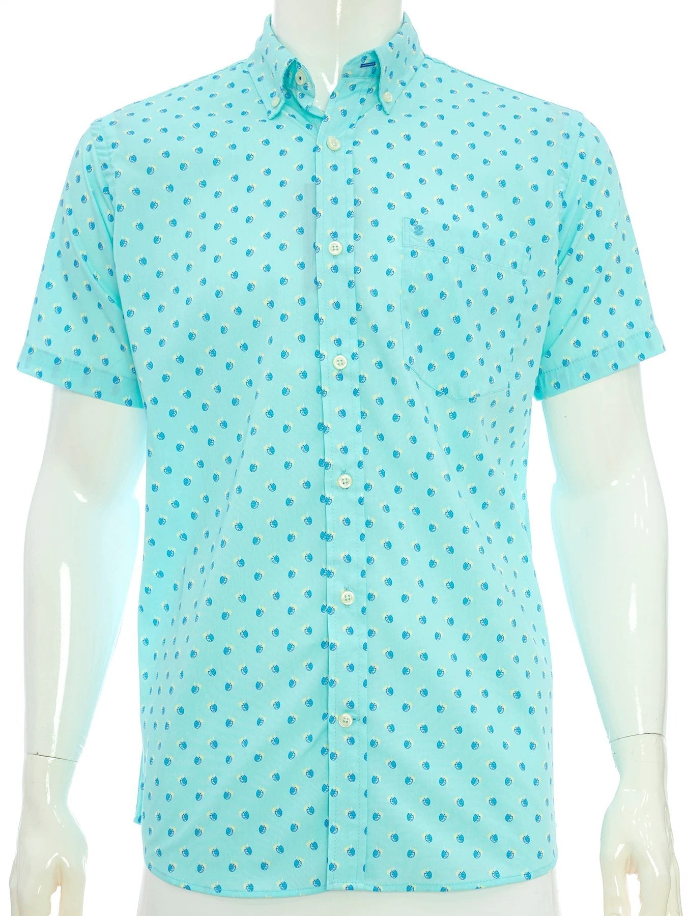 Camisa Izod Mangas Cortas Estampada P/ Caballeros by Izod