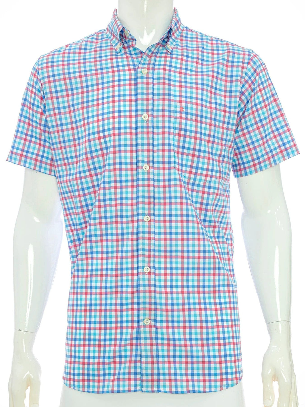 Camisa Izod Mangas Cortas Cuadros P/ Caballeros by Izod