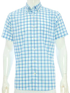 Camisa Izod Mangas Cortas Cuadros P/ Caballeros by Izod
