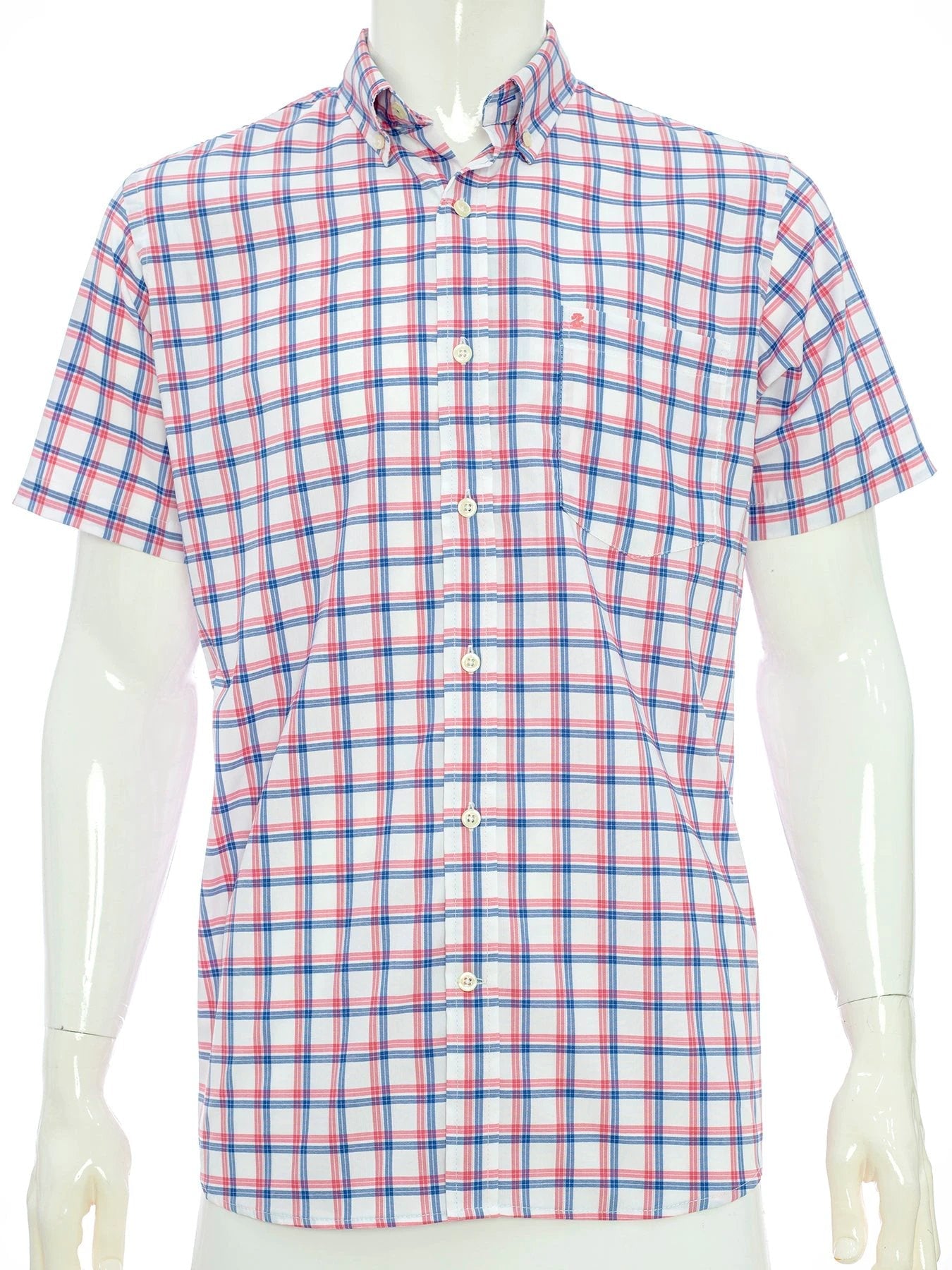 Camisa Izod Mangas Cortas Cuadros P/ Caballeros by Izod