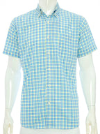 Camisa Izod Mangas Cortas Cuadros P/ Caballeros by Izod