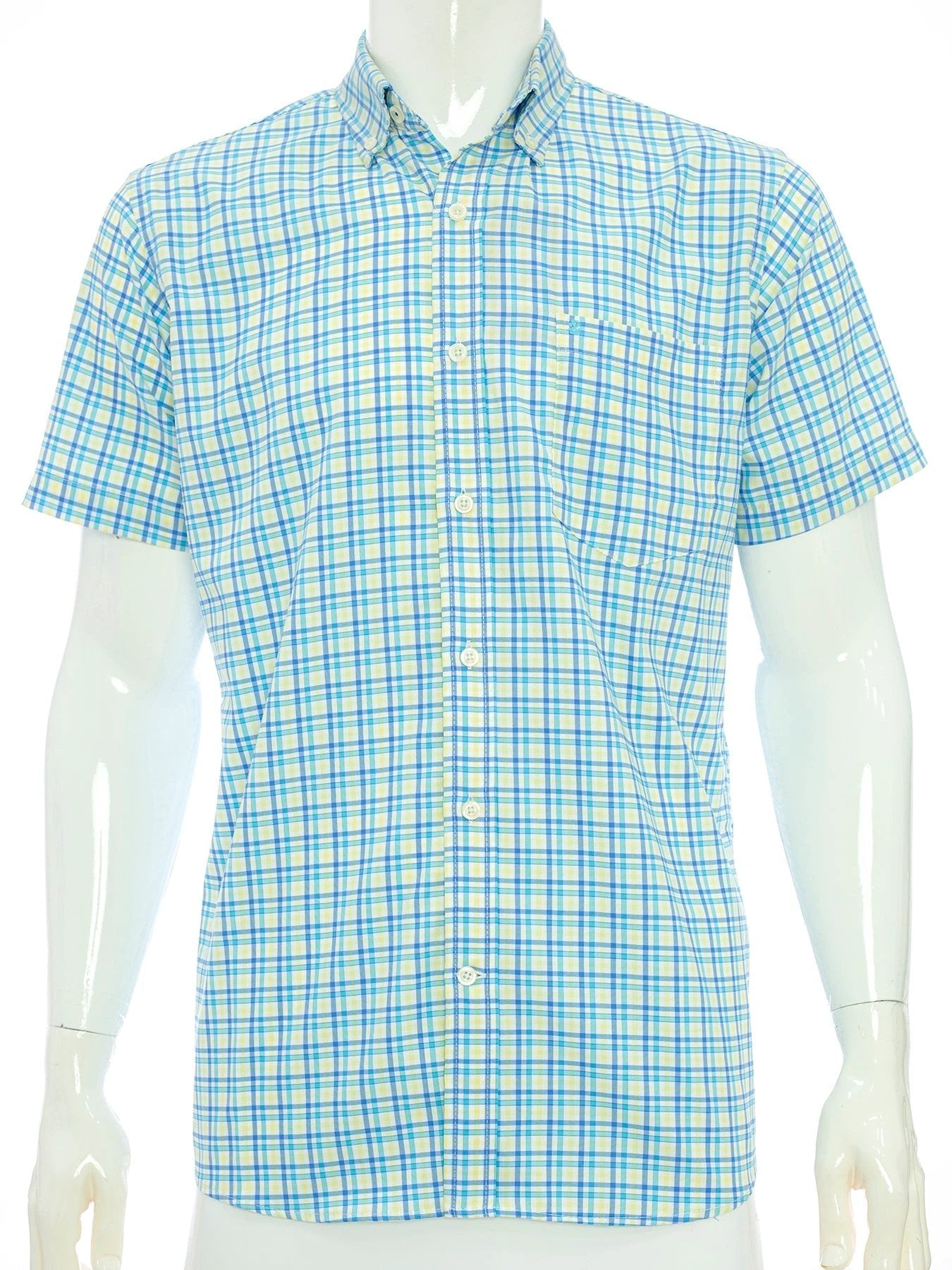 Camisa Izod Mangas Cortas Cuadros P/ Caballeros by Izod