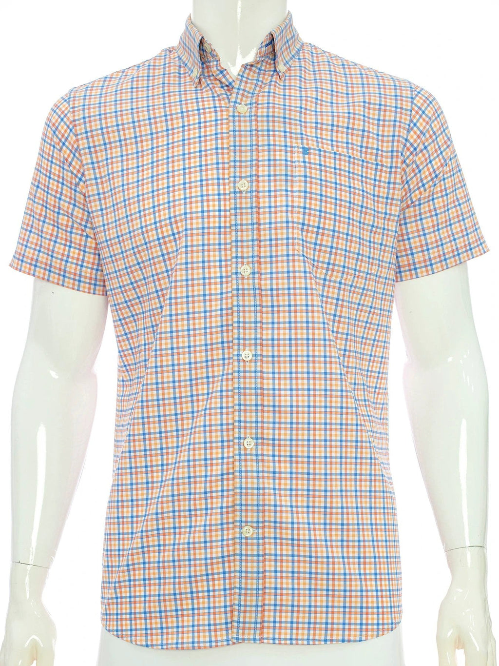Camisa Izod Mangas Cortas Cuadros P/ Caballeros by Izod