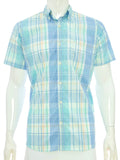 Camisa Izod Mangas Cortas Cuadros P/ Caballeros by Izod