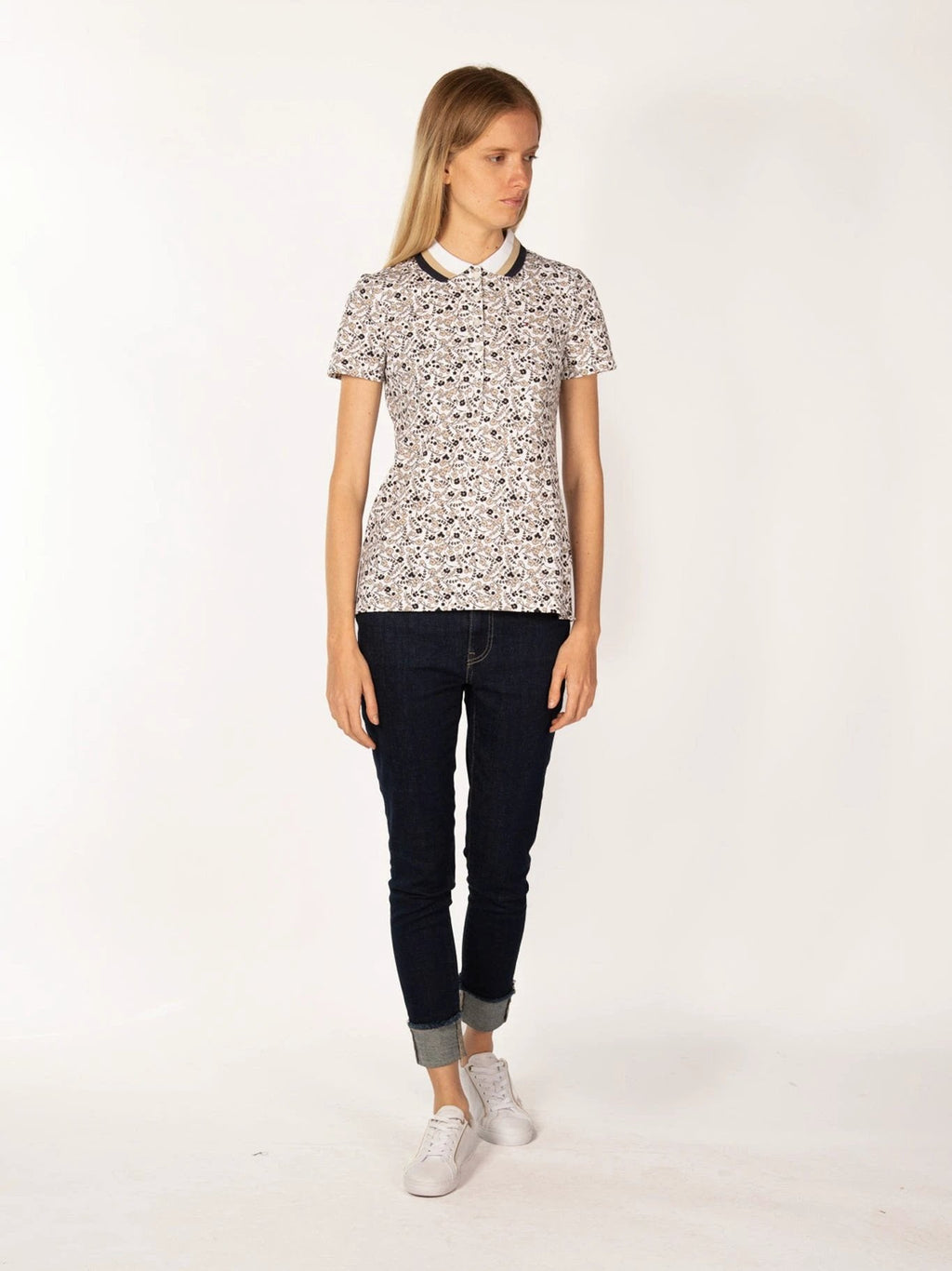 Poloshirt Tommy Hilfiger Mangas Cortas Estampada Para Damas by Tommy Hilfiger