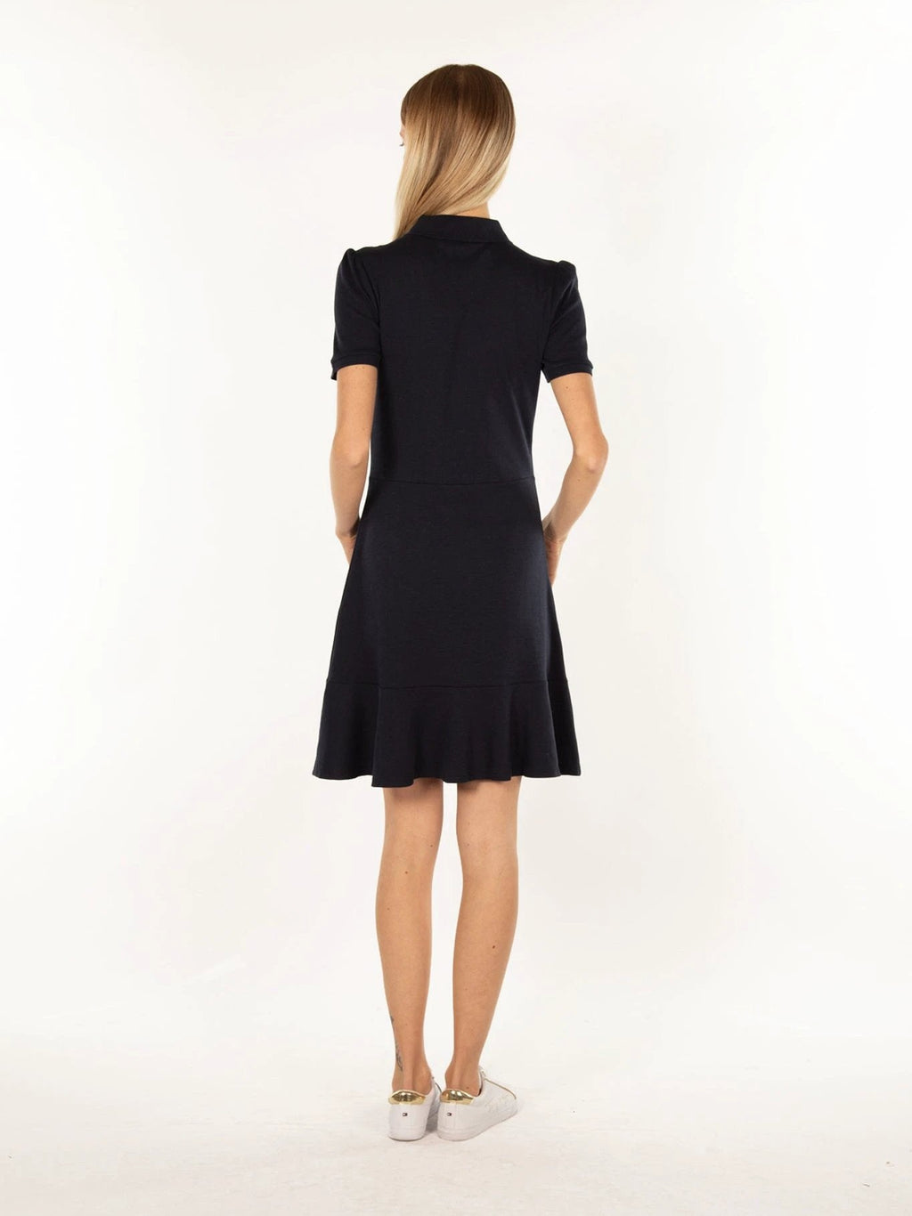 Vestido Tommy Hilfiger Mangas Cortas Liso Para Damas by Tommy Hilfiger
