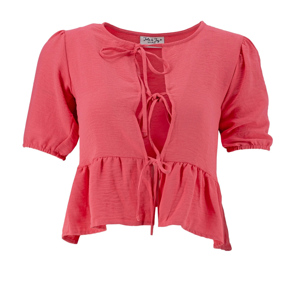 Blusa Jolie & Joy Mangas Cortas Lisa Para Damas by Jolie & Joy