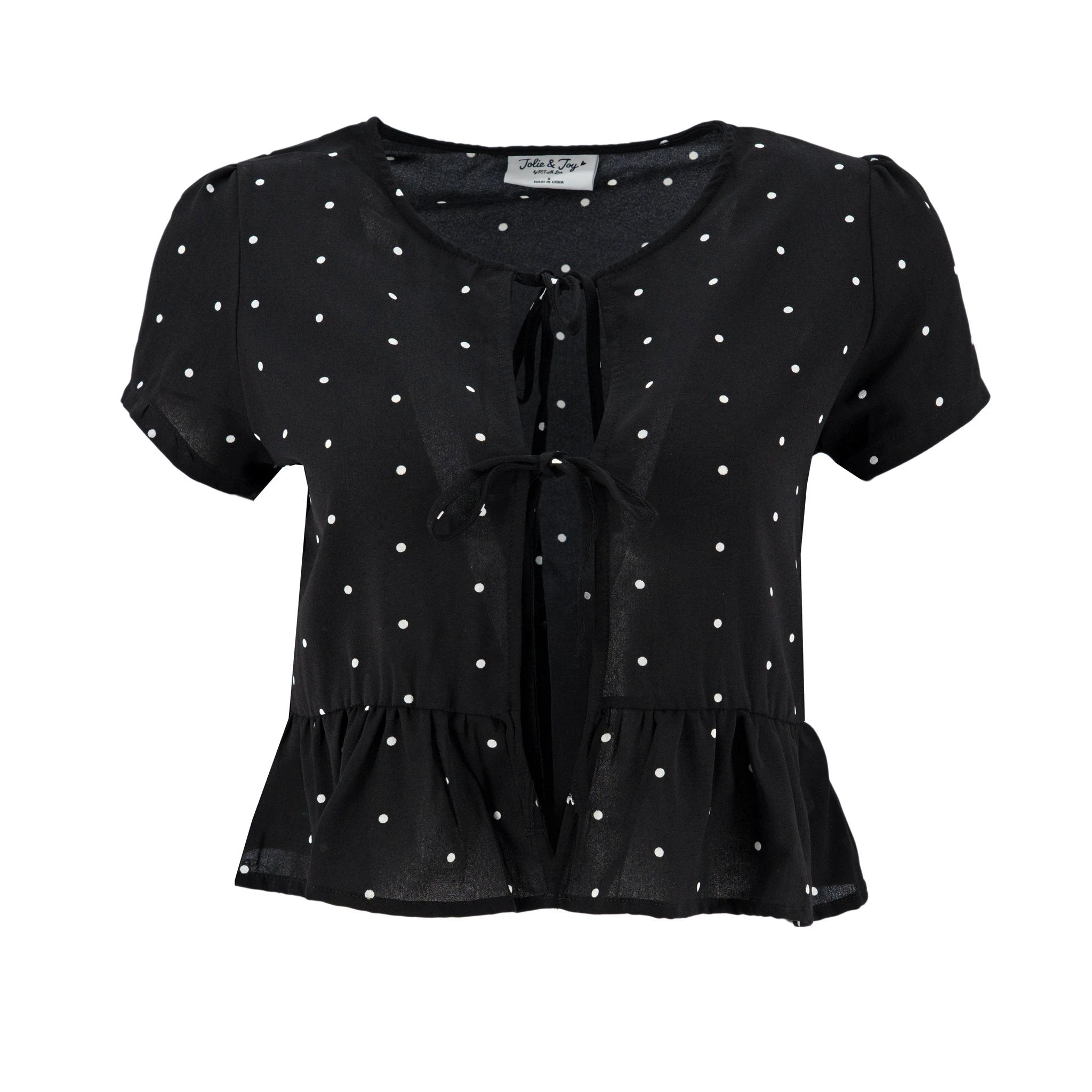 Blusa Jolie & Joy Mangas Cortas Puntos Para Damas by Jolie & Joy