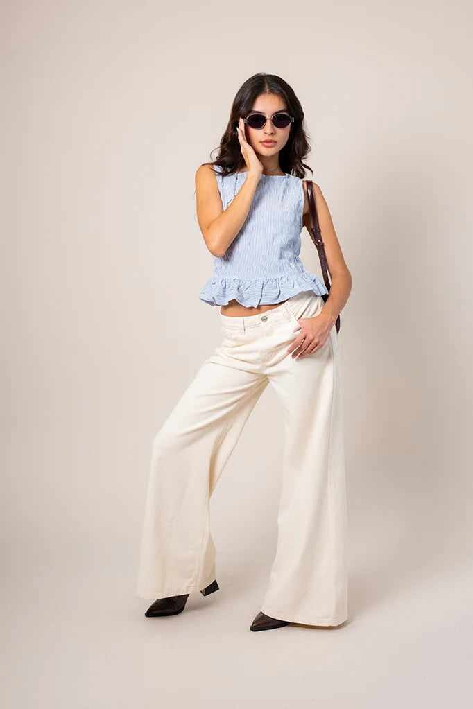 JEANS WIDE LEG T-M 7434 ONE.