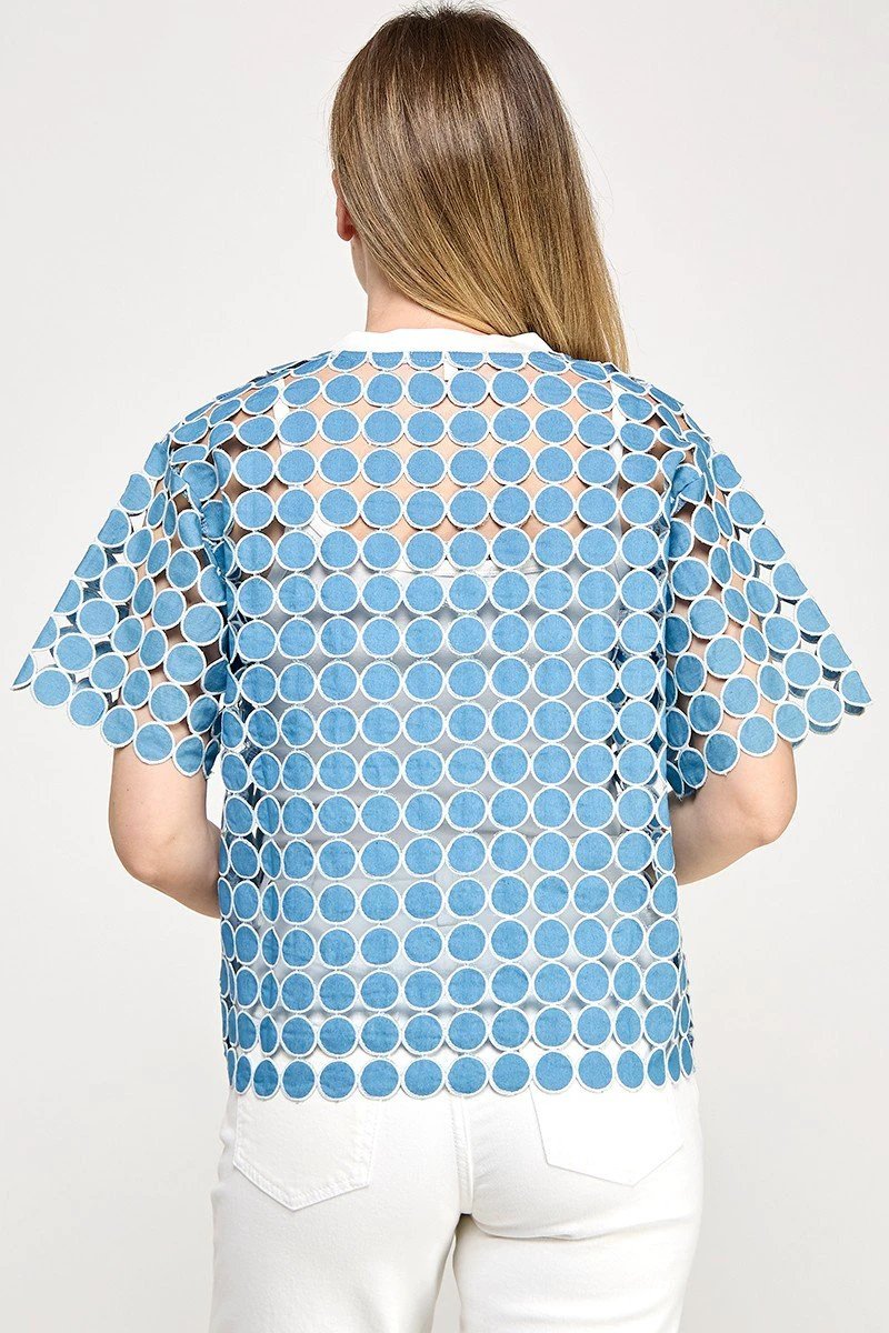 Blusa Pastel Desing Mangas Cortas Estampada Para Damas by Pastel Desing