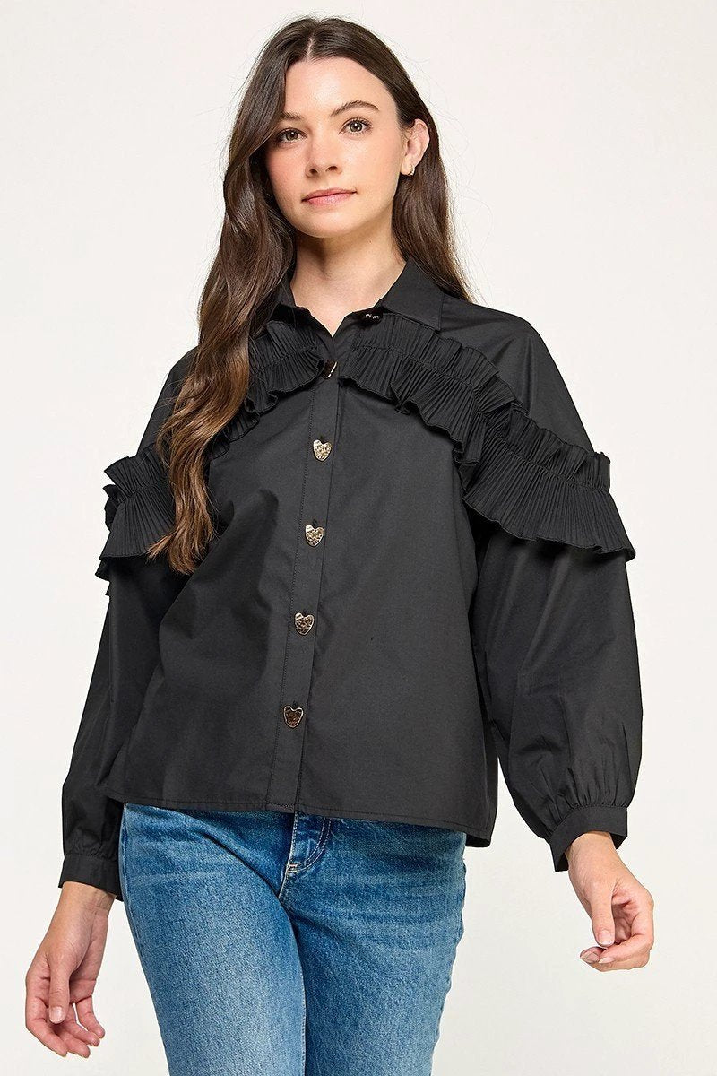 Blusa Pastel Desing Mangas Largas Lisa Para Damas by Pastel Desing