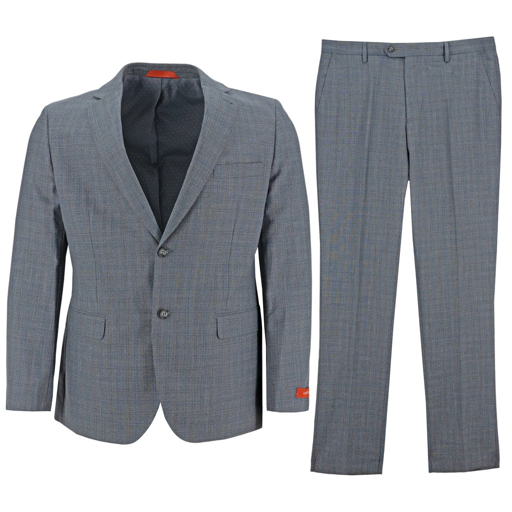 Traje Zanetti 2 Botones Messina Cuadros P/ Caballeros by Zanetti