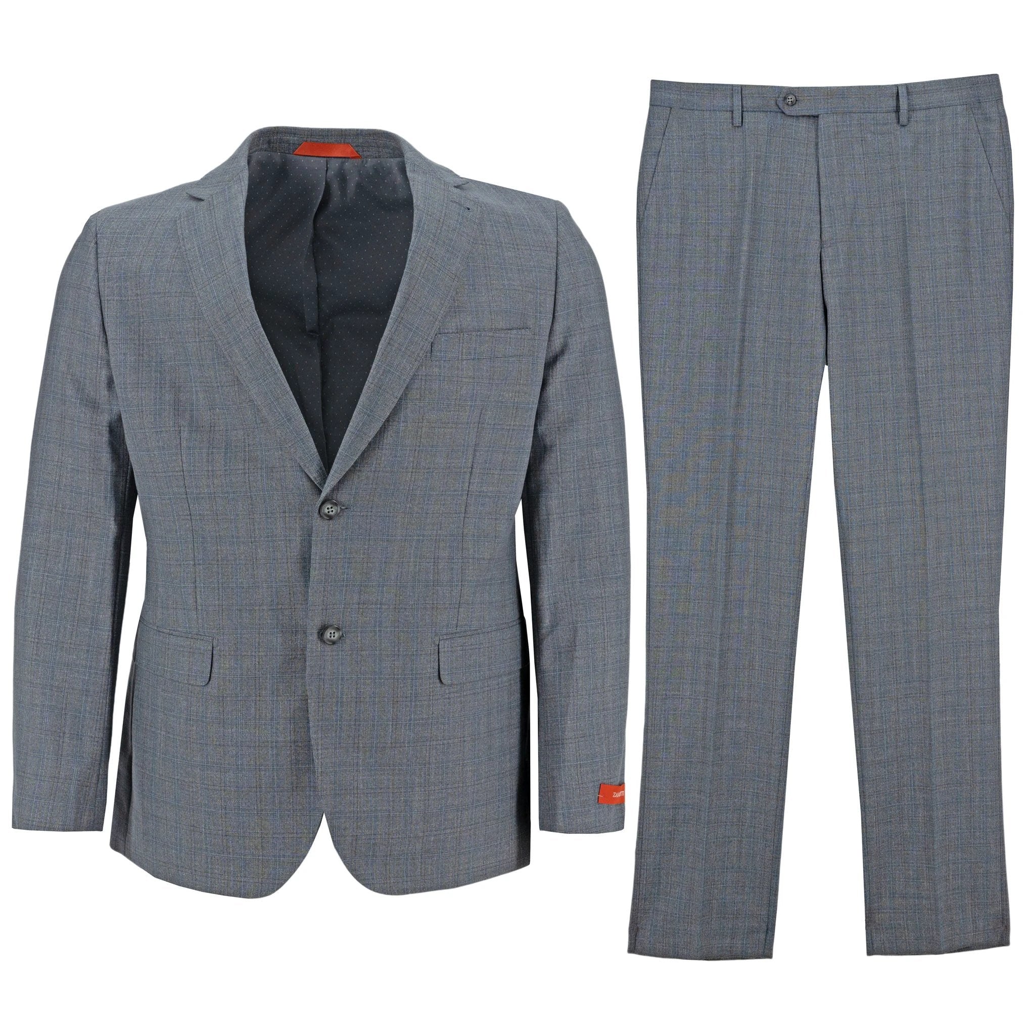 Traje Zanetti 2 Botones Messina Cuadros P/ Caballeros by Zanetti