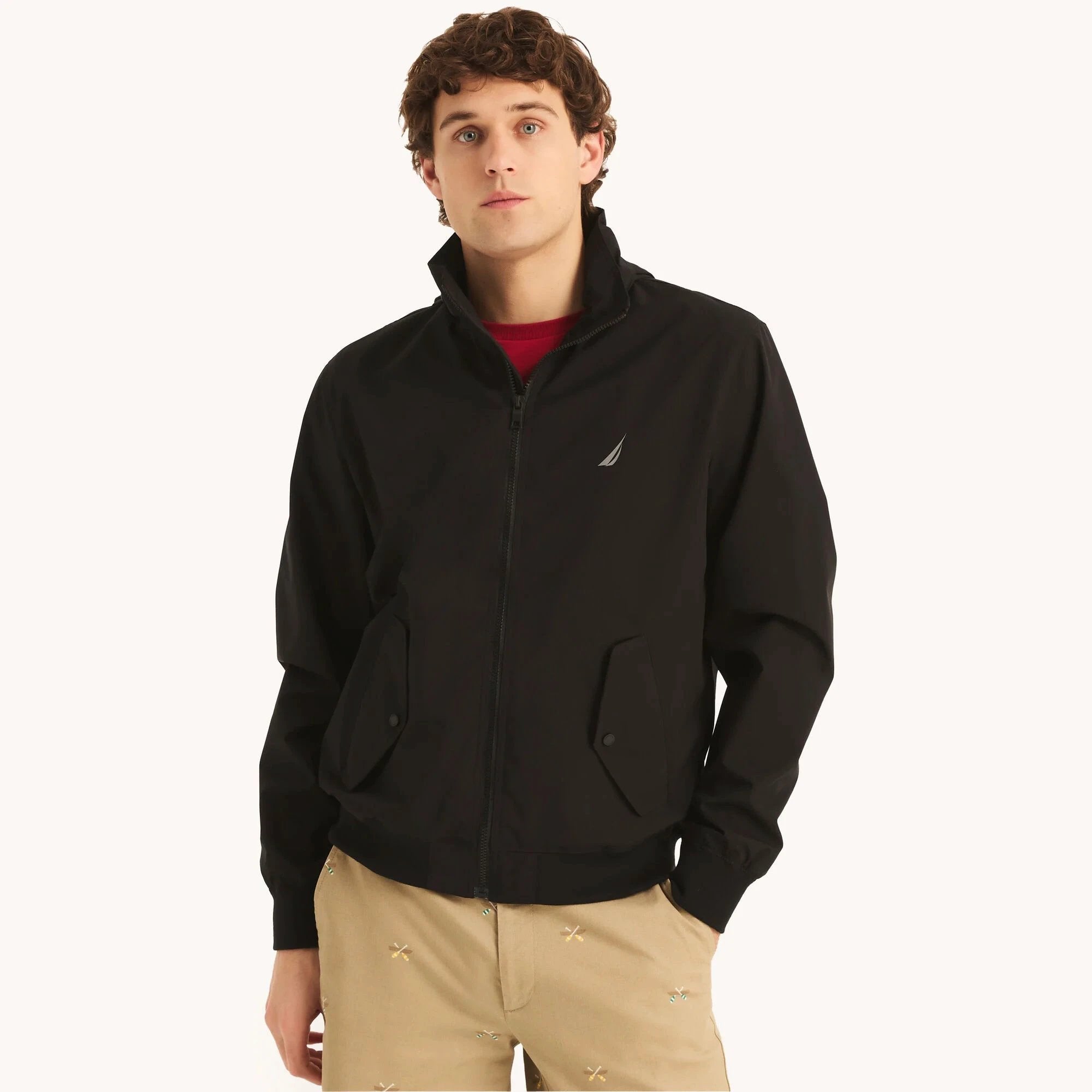 Jacket Nautica Mangas Largas Liso P/ Caballeros JR3500 by Nautica