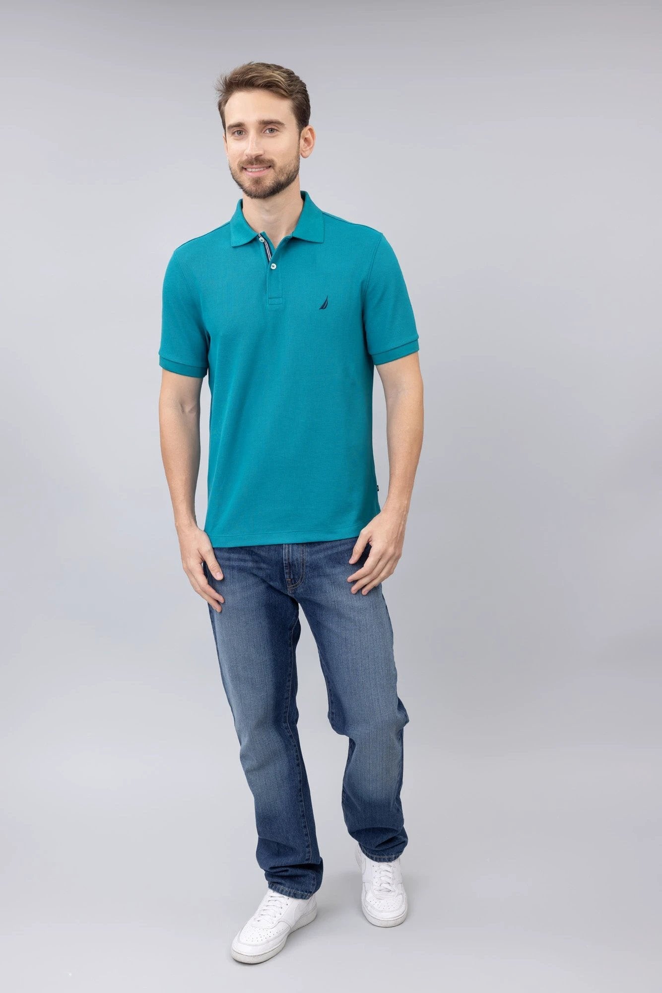 Poloshirt Nautica Mangas Cortas Liso Para Caballeros by Nautica