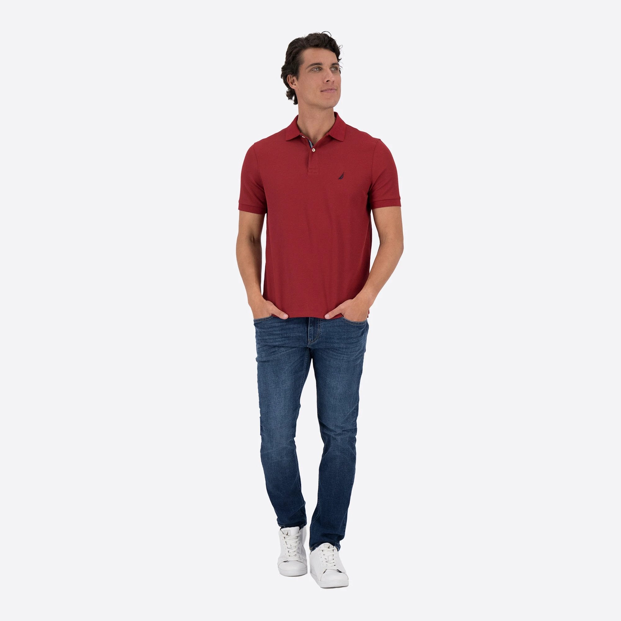 Poloshirt Nautica Mangas Cortas Liso Para Caballeros by Nautica
