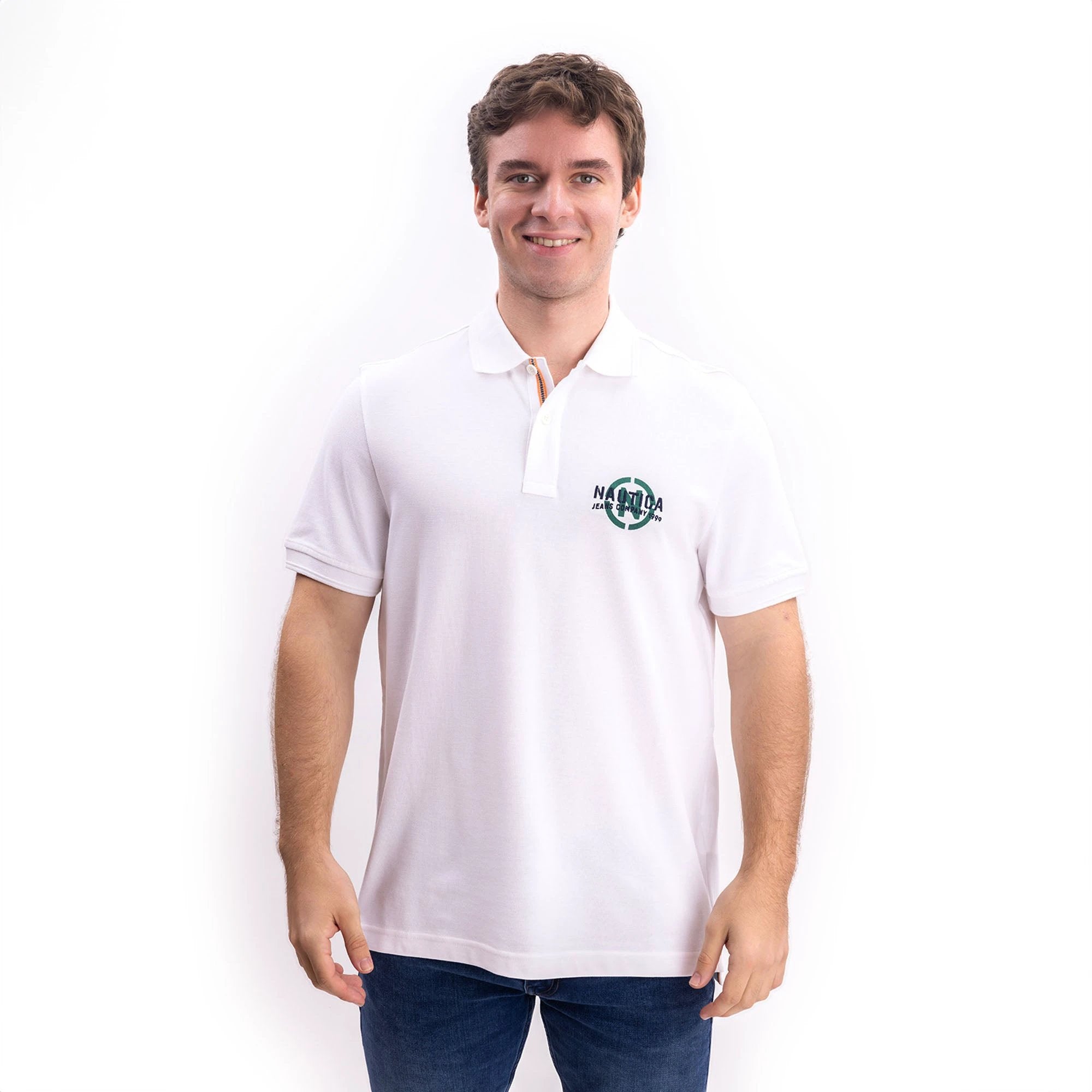 Poloshirt Nautica Mangas Cortas Liso Para Caballeros by Nautica