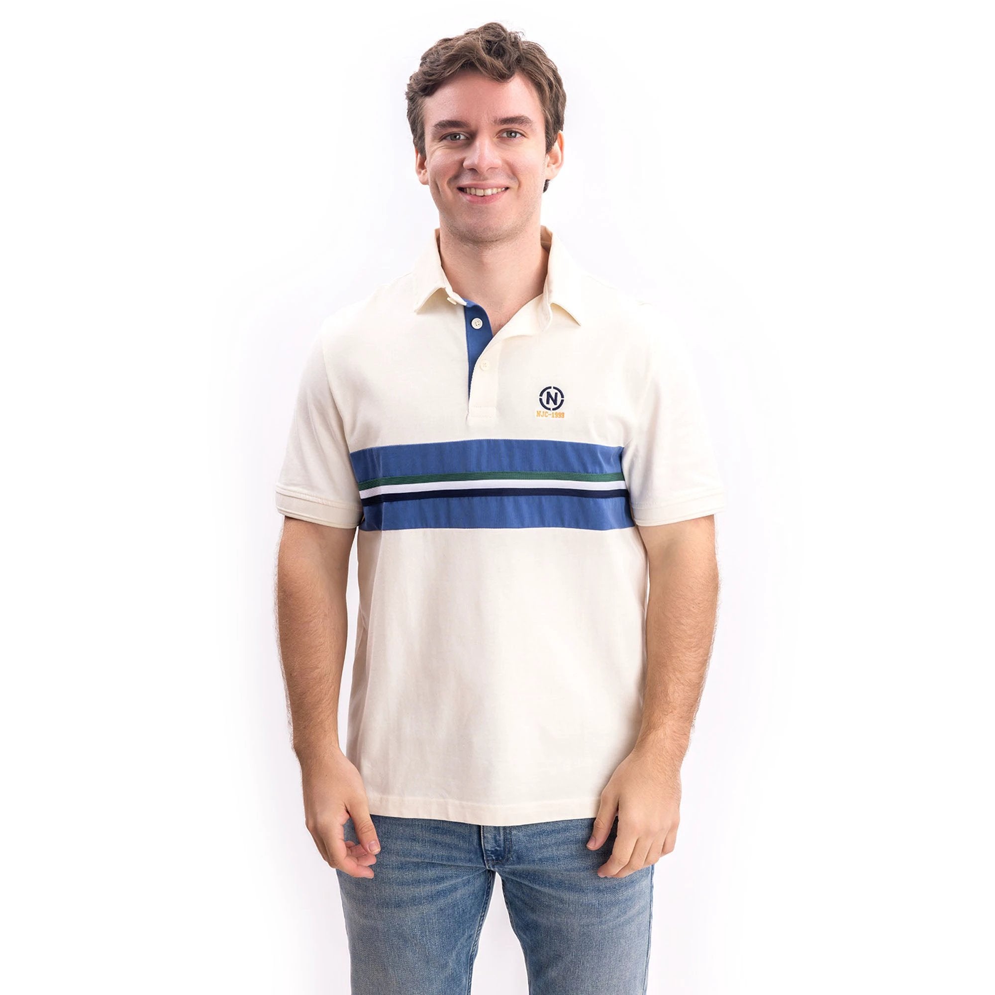 Poloshirt Nautica Mangas Cortas Rayas Para Caballeros by Nautica