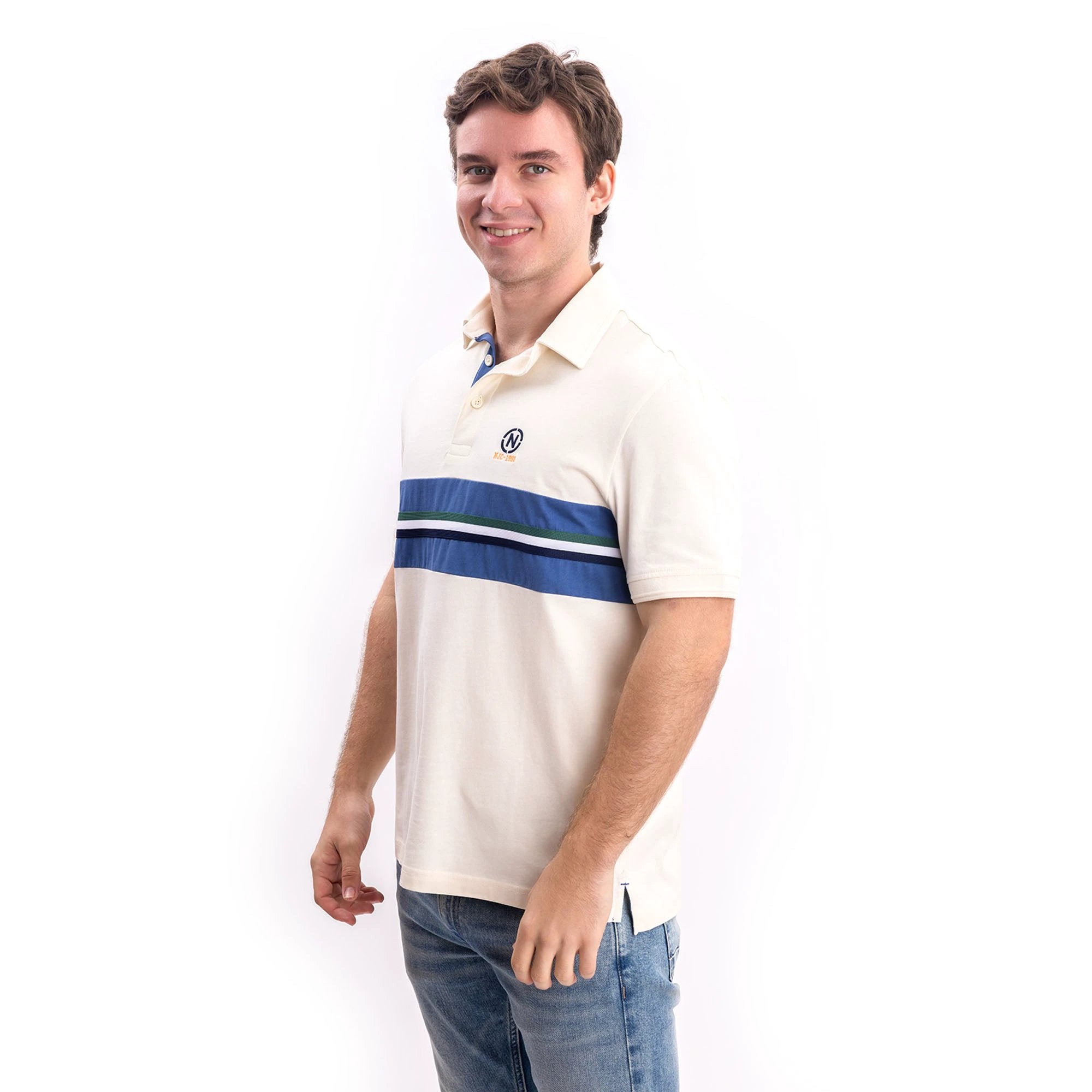 Poloshirt Nautica Mangas Cortas Rayas Para Caballeros by Nautica