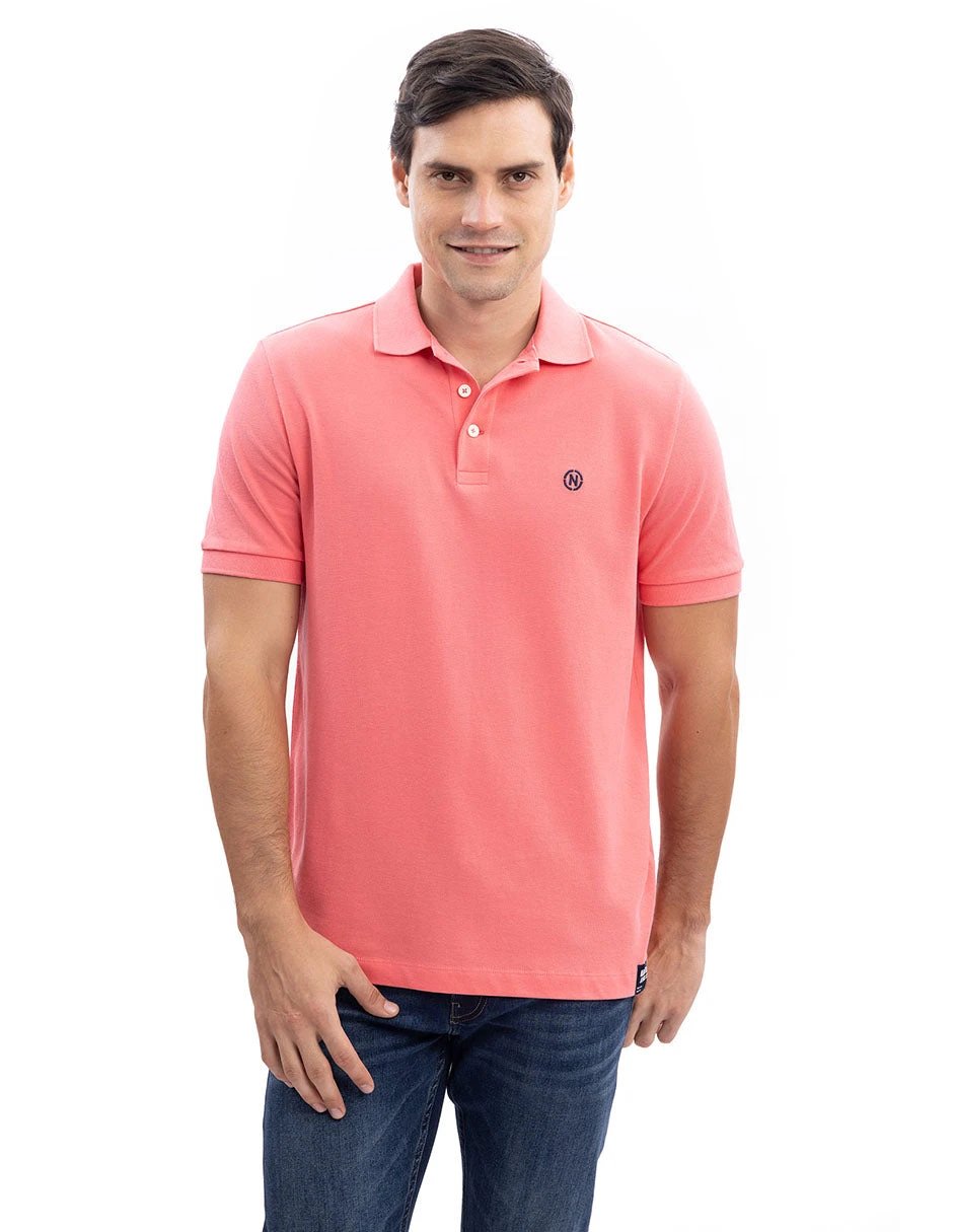 Poloshirt Nautica Mangas Cortas Liso Para Caballeros by Nautica