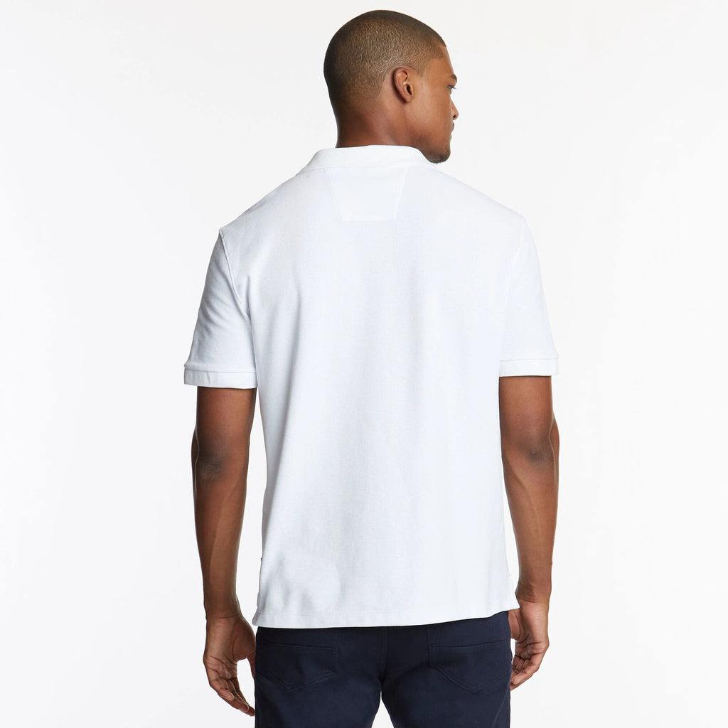 Poloshirt Nautica Mangas Corta Liso P/ Caballeros K41050-1BW by Nautica