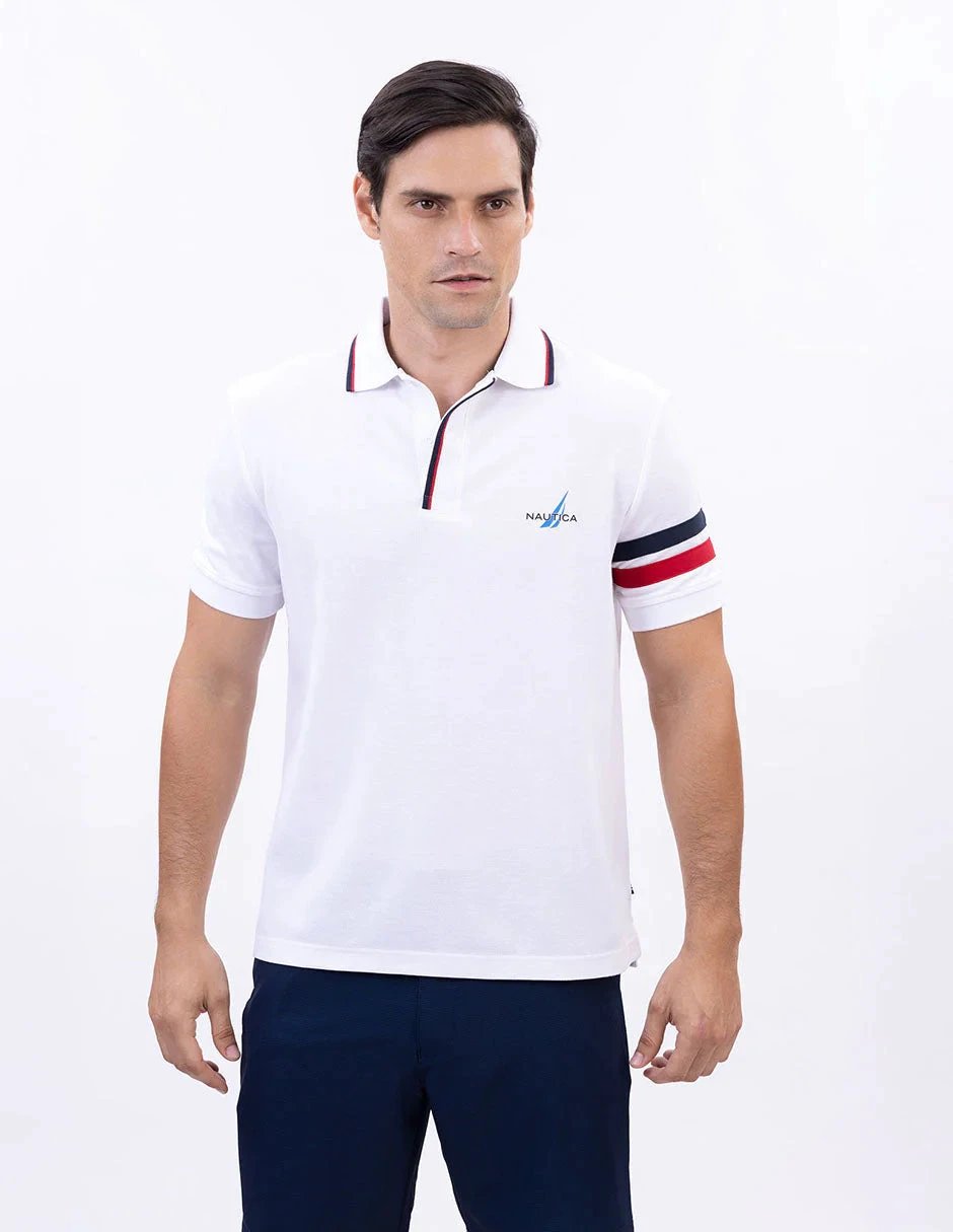 Poloshirt Nautica Mangas Cortas Liso Para Caballeros by Nautica
